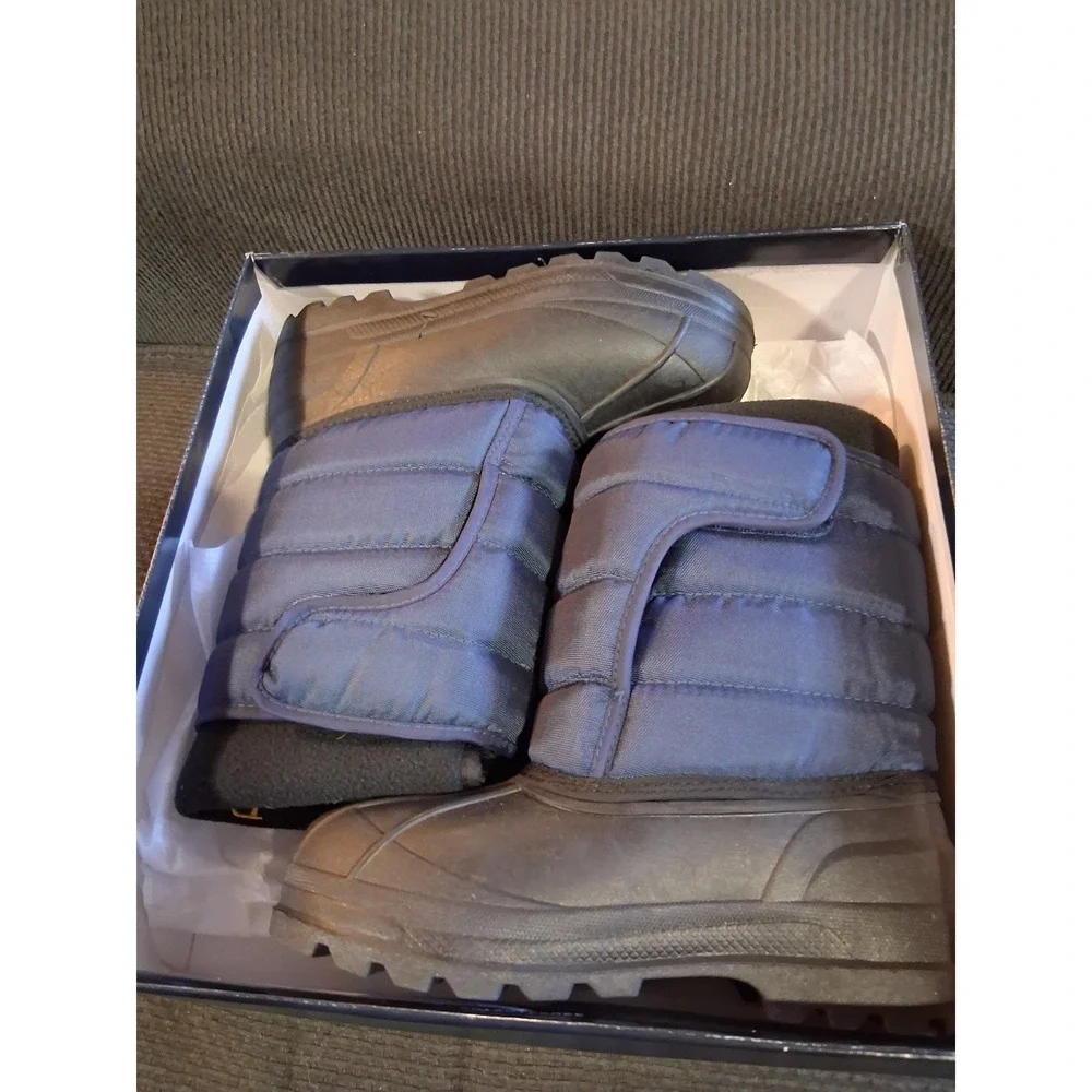 Polo Ralph Lauren Vancouver Snow Boots Navy Blue Junior Youth Size‎ 3